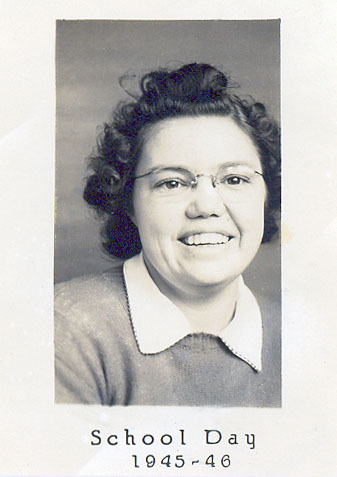 Vera Jenkins as a teacher in 1945.